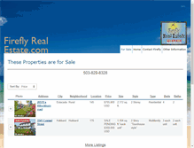 Tablet Screenshot of fireflyrealestate.com